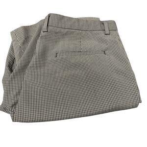 adidas Golf Shorts Mens 36 (37x10 ACTUAL) Black Gray Plaid adiPURE Activewear